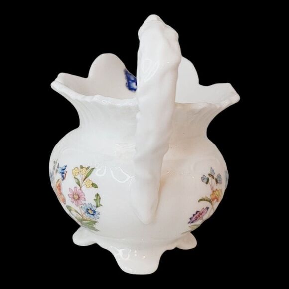 Aynsley Bone China England Cottage Garden Vine Handle 5" Creamer 1985-2001 - Picture 2 of 12